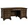 Hartshill Executive Desk w/File Cabinets Burnished Oak by Coaster