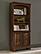 Hartshill Bookcase w/Cabinet Burnished Oak by Coaster