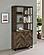 Millbrook 2-door Bookcase Rustic Oak Herringbone and Gunmetal by Coaster