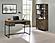 Millbrook 2-door Bookcase Rustic Oak Herringbone and Gunmetal by Coaster