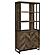 Millbrook 2-door Bookcase Rustic Oak Herringbone and Gunmetal by Coaster