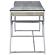 Emelle 2-drawer Glass Top Writing Desk Grey Driftwood and Chrome by Coaster