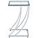 Cayden Rectangular Top Accent Table Chrome and Clear by Coaster