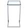 Cayden Rectangular Top Accent Table Chrome and Clear by Coaster