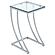 Cayden Rectangular Top Accent Table Chrome and Clear by Coaster
