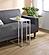 Stella Glass Top Accent Table Chrome and White by Coaster