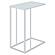 Stella Glass Top Accent Table Chrome and White by Coaster