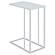Stella Glass Top Accent Table Chrome and White by Coaster