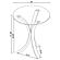 Laning Round Accent Table Clear by Coaster