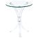 Laning Round Accent Table Clear by Coaster