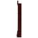 Diggory Grandfather Clock Brown Red and Clear by Coaster