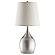 Tenya Empire Shade Table Lamps Silver and Chrome (Set of 2) by Coaster