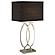Izuku Rectangular Shade Table Lamp Black and Brushed Nickel by Coaster