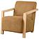 Diego Upholstered Accent Arm Chair w/Wood Arms Honey by Coaster