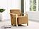 Diego Upholstered Accent Arm Chair w/Wood Arms Honey by Coaster