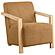 Diego Upholstered Accent Arm Chair w/Wood Arms Honey by Coaster