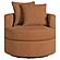 Debbie Upholstered Swivel Accent Chair Burnt Orange by Coaster