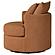 Debbie Upholstered Swivel Accent Chair Burnt Orange by Coaster