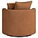 Debbie Upholstered Swivel Accent Chair Burnt Orange by Coaster