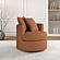 Debbie Upholstered Swivel Accent Chair Burnt Orange by Coaster