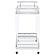 Jefferson 2-tier Glass Serving Cart Clear by Coaster
