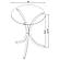Eloise Round Accent Table with Curved Legs Chrome by Coaster