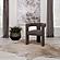Petra Boucle Upholstered Accent Side Chair Chocolate Brown by Coaster