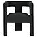 Petra Boucle Upholstered Accent Side Chair Black by Coaster