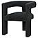 Petra Boucle Upholstered Accent Side Chair Black by Coaster