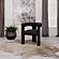 Petra Boucle Upholstered Accent Side Chair Black by Coaster
