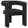 Petra Boucle Upholstered Accent Side Chair Black by Coaster