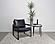Rosalind Upholstered Track Arms Accent Chair Black and Gummetal by Coaster