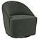 Leon Upholstered Barrel Accent Swivel Chair Hunter Green by Coaster