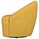 Leon Upholstered Barrel Accent Swivel Chair Mustard Yellow by Coaster
