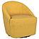 Leon Upholstered Barrel Accent Swivel Chair Mustard Yellow by Coaster