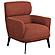 Andrea Heavy Duty High Back Accent Chair Orange by Coaster
