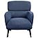 Andrea Heavy Duty High Back Accent Chair Blue by Coaster