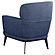 Andrea Heavy Duty High Back Accent Chair Blue by Coaster