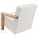 Fitzroy Boucle Upholstered Accent Arm Chair Ivory by Coaster