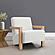 Fitzroy Boucle Upholstered Accent Arm Chair Ivory by Coaster