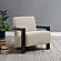 Fitzroy Boucle Upholstered Accent Arm Chair Latte by Coaster