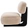 Duffie Upholstered Armless Accent Chair Camel by Coaster