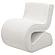 Ronea Boucle Upholstered Armless Curved Accent Chair Cream by Coaster