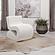 Ronea Boucle Upholstered Armless Curved Accent Chair Cream by Coaster