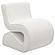 Ronea Boucle Upholstered Armless Curved Accent Chair Cream by Coaster