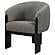 Valdez Boucle Upholstered Barrel Back Accent Chair Brown by Coaster