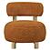Zonie Boucle Upholstered Barrel Back Accent Chair Orange by Coaster