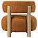 Zonie Boucle Upholstered Barrel Back Accent Chair Orange by Coaster