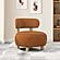 Zonie Boucle Upholstered Barrel Back Accent Chair Orange by Coaster