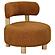 Zonie Boucle Upholstered Barrel Back Accent Chair Orange by Coaster